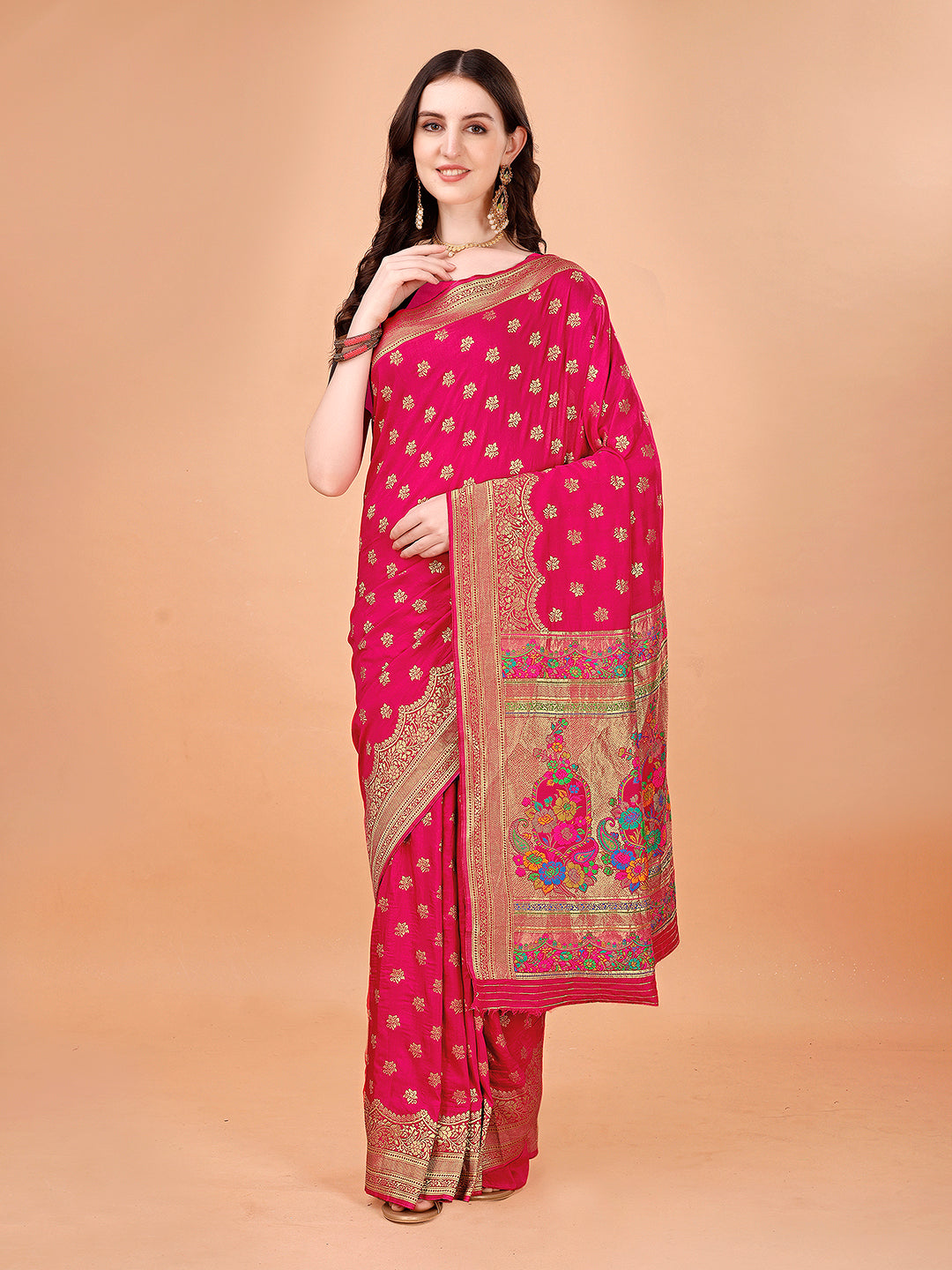 Stylish Nylon Viscose Saree with Coordinated Blouse Piece: Modern Elegance